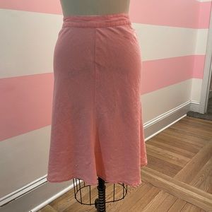 Mossimo 100% linen pastel coral light pink skirt size 12